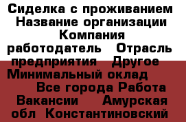 Сиделка с проживанием › Название организации ­ Компания-работодатель › Отрасль предприятия ­ Другое › Минимальный оклад ­ 25 000 - Все города Работа » Вакансии   . Амурская обл.,Константиновский р-н